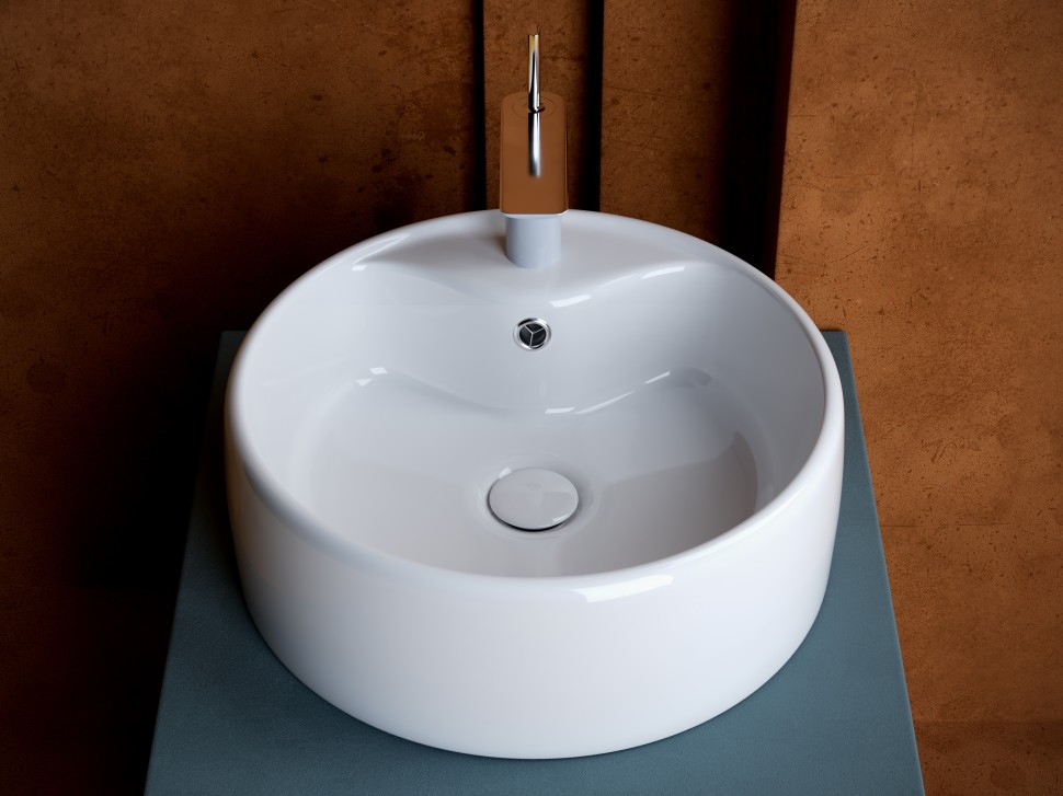 Умывальник чаша накладная круглая Element 400x400x150мм