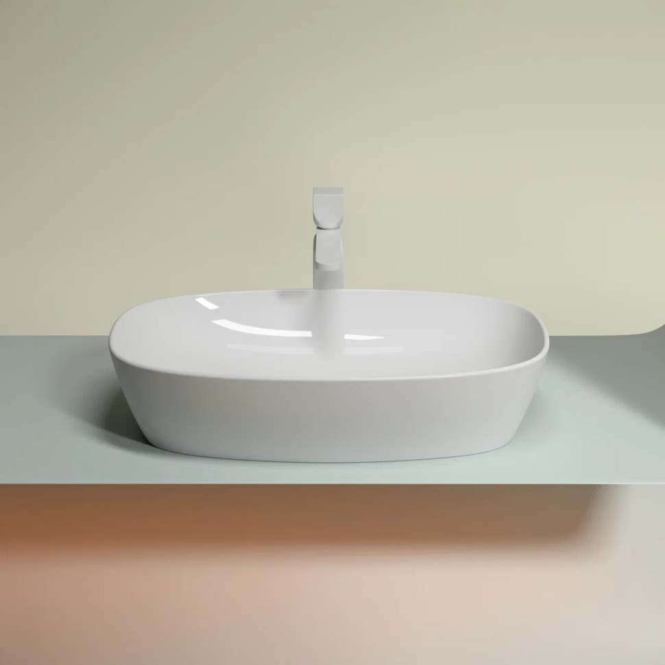 Умывальник чаша накладная овальная Element 600x380x138мм