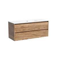 Тумба подвесная SANCOS Libra 1190х450х500, c двумя ящиками оснащенными доводчиками, дуб чарльстон, арт. LB120-1ECH