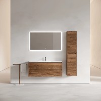 Тумба подвесная SANCOS Libra 1190х450х500, c двумя ящиками оснащенными доводчиками, дуб чарльстон, арт. LB120-1ECH