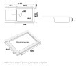 Мойка EXTENSIO 99, ACRYSTONE, PM989950-AN, ANTRACITE, 990х500 мм, Paulmark