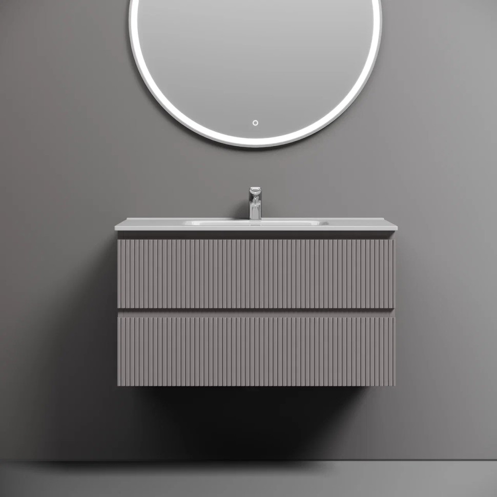 Тумба подвесная SANCOS Snob T 890х445х500, c двумя ящиками оснащенными доводчиками, Doha Soft, арт.SNT90SM