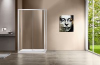 Душевой уголок Garda VSR-1G8015CL, 1500*800, хром, стекло прозрачное