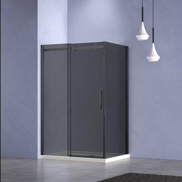 Душевой уголок Комо-Н (Como-N) VSR-4CN9013CGB, 1300*900, черный, стекло тонированное