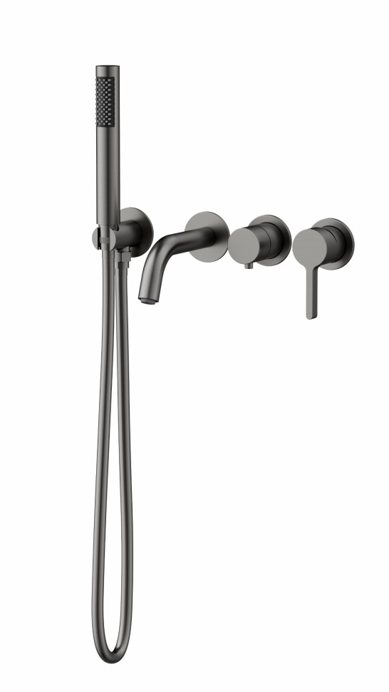 Смеситель для ванны Villa VTFW-1VL1BN, встраиваемый, брашированный никель