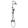 Душевая стойка со смесителем с коротким изливом OSGARD RONDA BLACK 23050