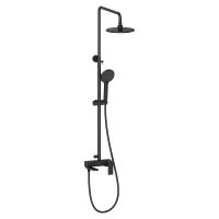 Душевая стойка со смесителем с коротким изливом OSGARD RONDA BLACK 23050