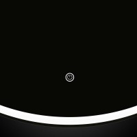 Зеркало LED VLM-3DE700 700x700 c сенсорным выключателем и диммером