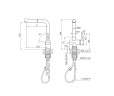 Смеситель для кухни Dosse, антрацит, Do214418-401(AN), Paulmark