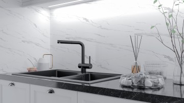 Смеситель для кухни Dosse, антрацит, Do214418-401(AN), Paulmark