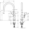 Смеситель для кухни Hansgrohe M54 Talis 220 72804000 хром