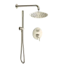 AQM8404BN Набор для комплектации душа со смесителем, шлифованный никель