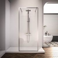 Душевая перегородка Veconi Korato KR-90, 1000x2000, хром, стекло прозрачное