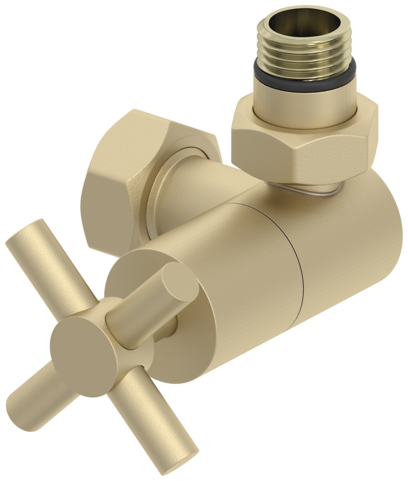 Вентиль 3D правый крест (G 1/2" НР х G 3/4" НГ)