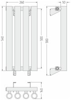 Кумир-0 500х260 4 секции