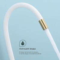 Смеситель Splenka для кухни с гибким изливом S201.4408.03 Золотой сатин