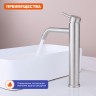 Смеситель Prohanss высокий для умывальника P31.15.05 Сатин