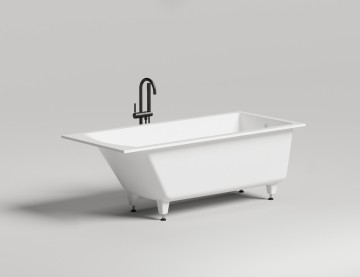 Ванна встраиваемая CASCATA 170x75 покраска по RAL полностью S-Sense Глянцевое