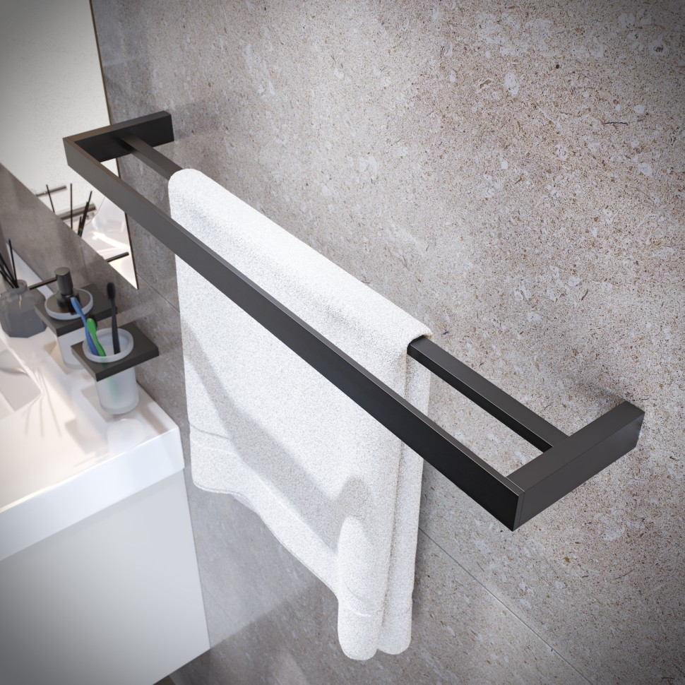 Полотенцедержатель двойной Timo Petruma 15256/03 черный