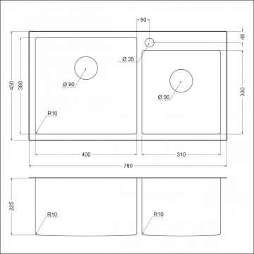 Мойка EMAR EMB-210 EMB-210 PVD Nano Coppery