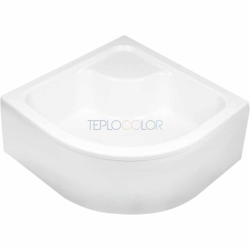 Акриловый душевой поддон, полукруглый, 80x80 см - глубокий