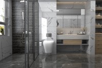 Комплект подвесной унитаз ABBER Rechteck AC1201 белый с инсталляцией AC0105 и кнопкой AC0120MB черный матовый