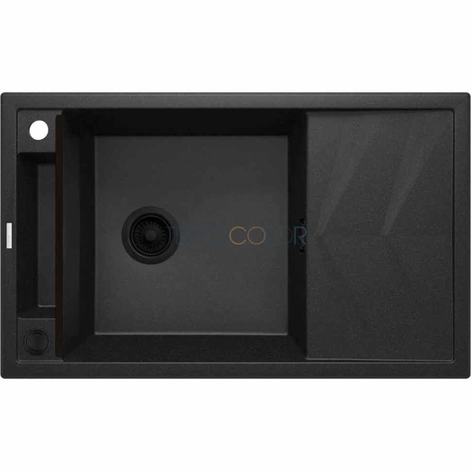 Гранитная мойка - магнитная, 1-чаша с осушкой