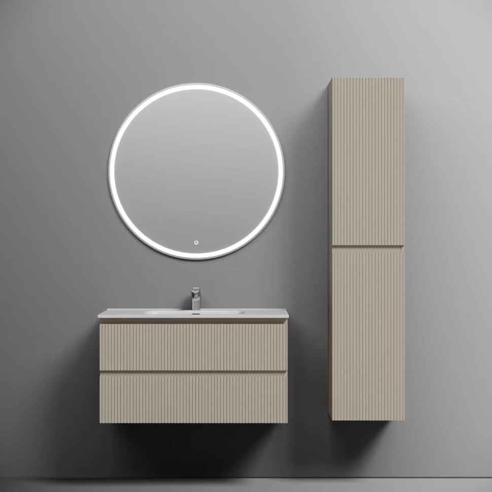 Тумба подвесная SANCOS Snob T 890х445х500, c двумя ящиками оснащенными доводчиками, Beige Soft, арт.SNT90CE