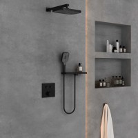 Душевой комплект VSFW-4211RMB встраиваемый, 2 режима, черный