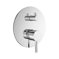 AQM8803CR Встраиваемый смеситель на 2 потр. в комплекте с внутр. частью, хром