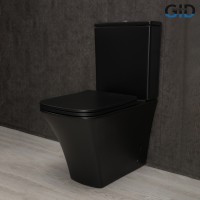 Унитаз напольный Gid Tn2184Bm 62252Y черный матовый 62.5x37x83
