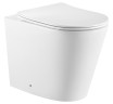 Унитаз приставной IBERICA BLANCA BURGOS ALTO Rimless белый, сиденье полипропилен (IB.BRA.131.1B1)