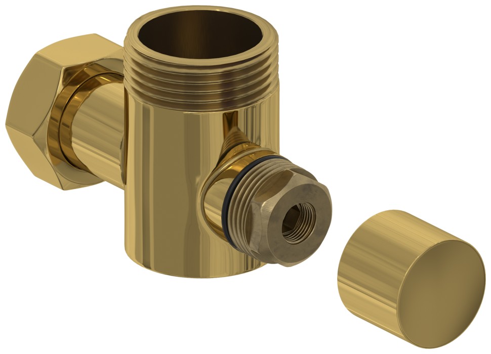 Вентиль угловой под шестигранник (G 1" НР х G 3/4" НГ)