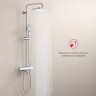 Душевая система Raglo с термостатом для ванны R22.26 Хром