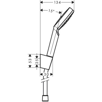 Душевой гарнитур Hansgrohe Crometta 1jet 26567400 белый/хром
