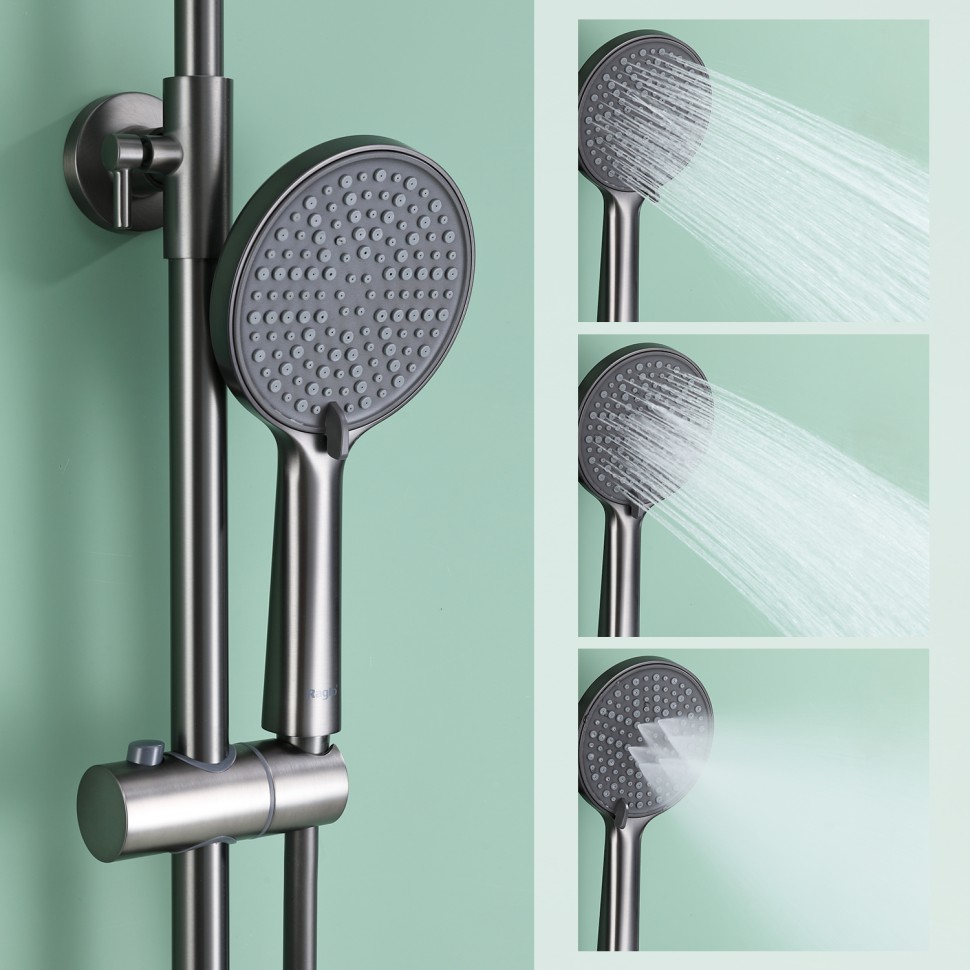 Душевая система Raglo для ванны и душа R31.24.09 Графит