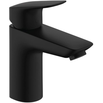 Смеситель Hansgrohe Logis для раковины, 1 отверстие, с донным клапаном Рush-Ореn, цвет: черный матовый 71107670