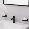 Смеситель Hansgrohe Logis для раковины, 1 отверстие, с донным клапаном Рush-Ореn, цвет: черный матовый 71107670