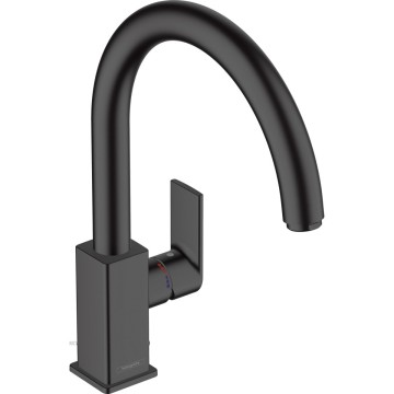 Смеситель для кухонных моек Hansgrohe Vernis Shape черный (71871670)