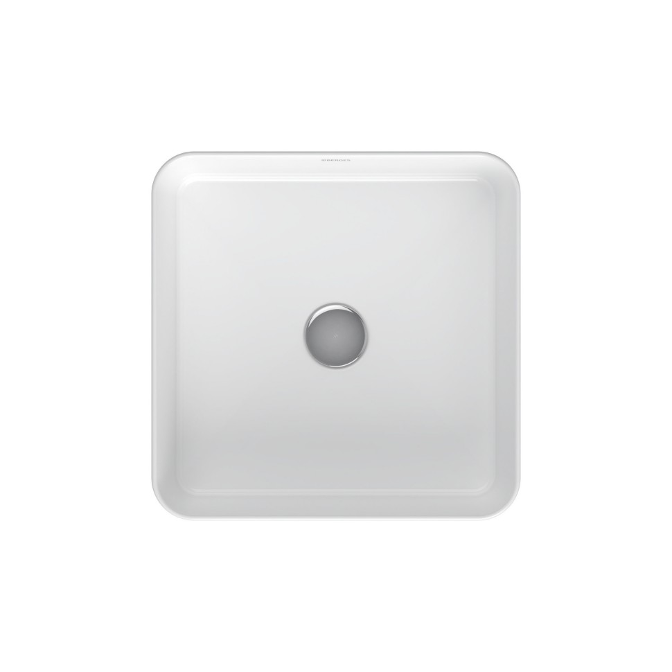 Раковина BERGES Ego SL накладная, 38x38 см, без отверстия под смеситель