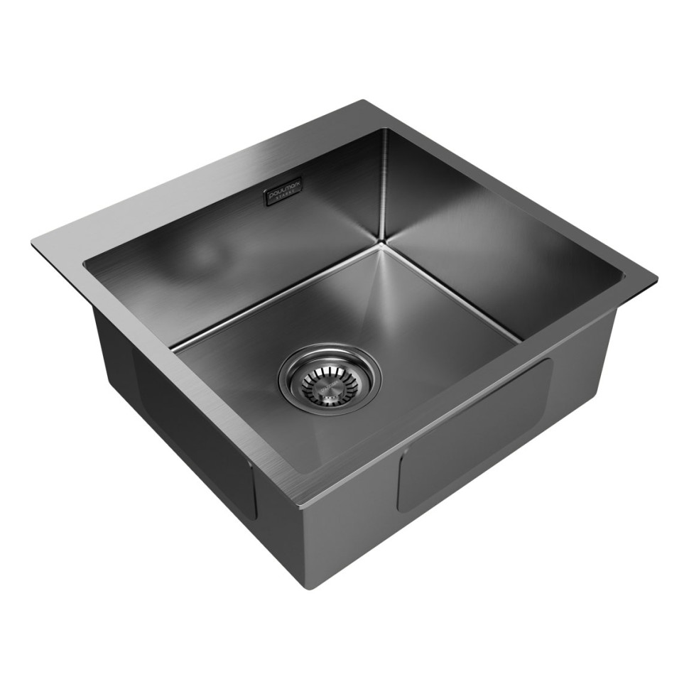 Мойка нерж. сталь AISI304 VELTEN 51, PM905151-GM, вороненая сталь, PVD, 510х510мм, Starke-Paulmark