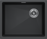 Мойка LUMI 55UNI-SKEW, IT-GRANIT, LU55SK-AN, антрацит, 555х440, Paulmark