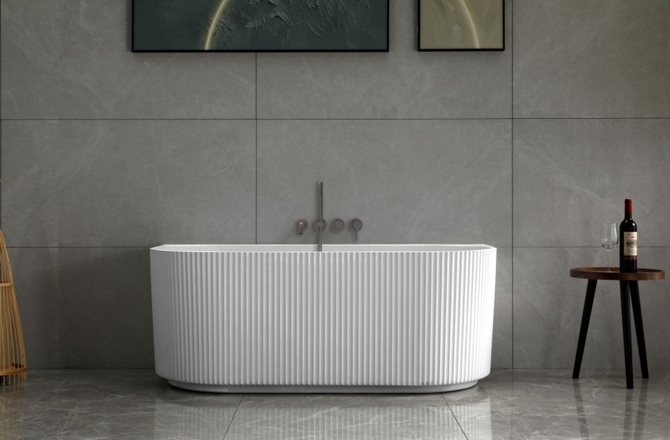 Ванна акриловая Vincea VBT-4291-1700, 1700*800*580, цвет белый, щелевой перелив