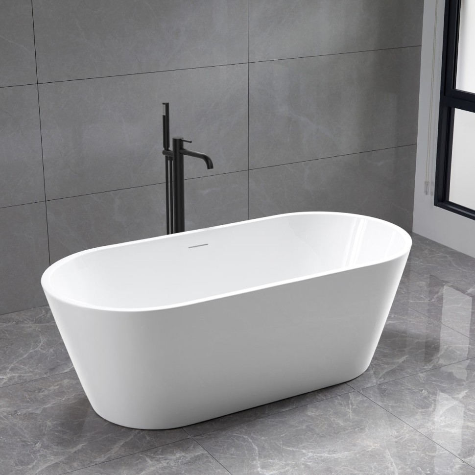 Ванна акриловая Vincea VBT-4291-1700, 1700*800*580, цвет белый, щелевой перелив