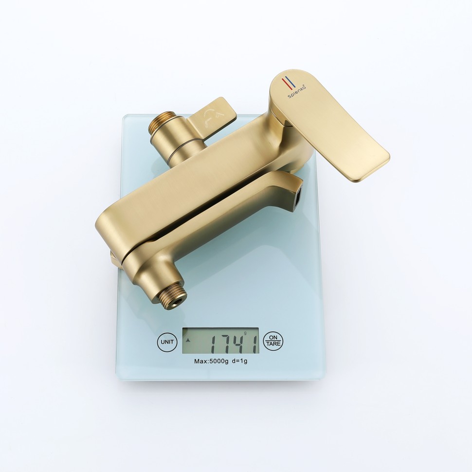 Душевая система Splenka для ванны и душа S31.24.03 Золотой сатин