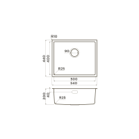 Кухонная мойка Omoikiri Tadzava 54-U/I-IN нерж. сталь/нержавеющая сталь