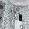 Душевая кабина Niagara Luxe NG-7744W (120x120х215) высокий поддон(50см),дверь раздвижная,стенки серебро,4 места