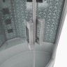 Душевая кабина Niagara Luxe NG-7744W (120x120х215) высокий поддон(50см),дверь раздвижная,стенки серебро,4 места