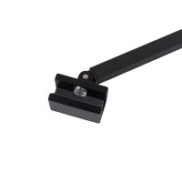 Угловой кронштейн с пристенным профилем и порожком, чёрный CEZARES LIBERTA-TB/WL/SW-NERO