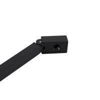 Угловой кронштейн с пристенным профилем и порожком, чёрный CEZARES LIBERTA-TB/WL/SW-NERO